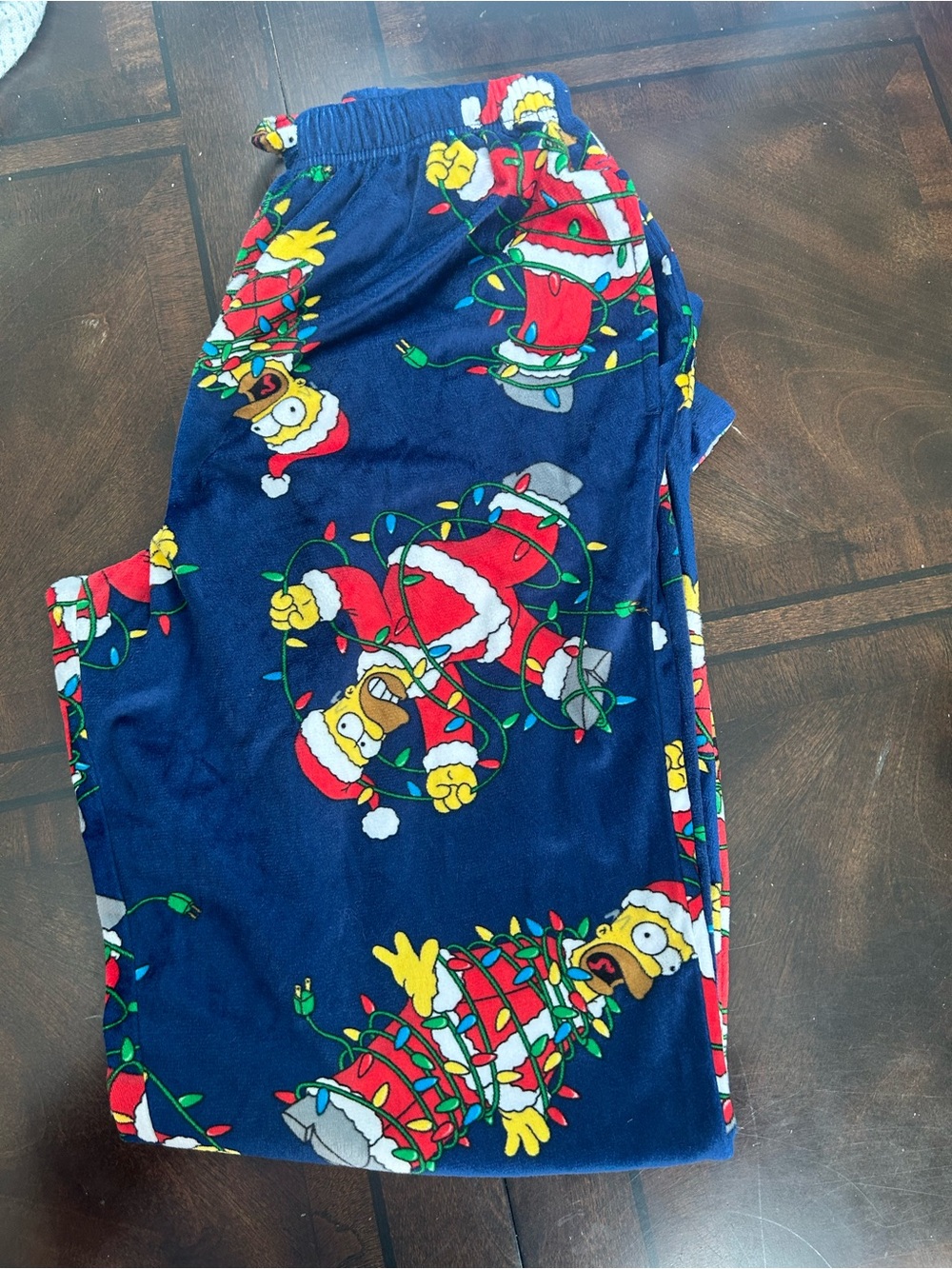 Men’s Navy Blue Simpson’s Christmas  Pajama Pants